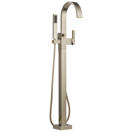 Brizo Siderna Floor‑Mounted Tub Filler with Hand Shower